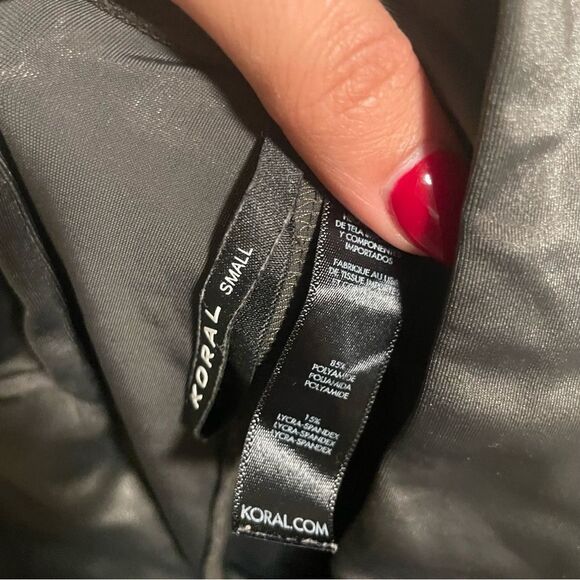 Koral Infinity High Rise Lustrous Legging Lead Metallic Size Small - Picture 6 of 7